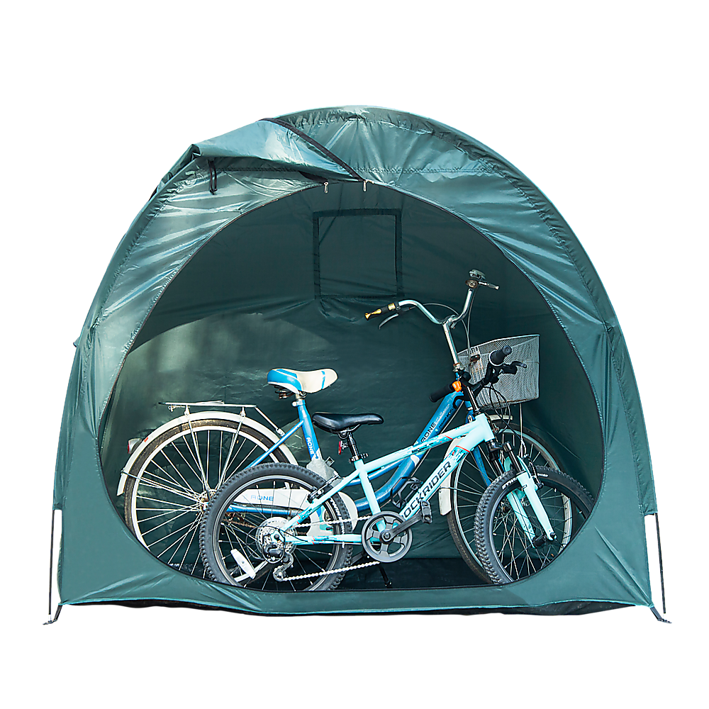 V63-837231-41769-00 Bicycle Shelter Outdoor Bike Cave Garden Bike Storage Shed Tent Travel - Image 1