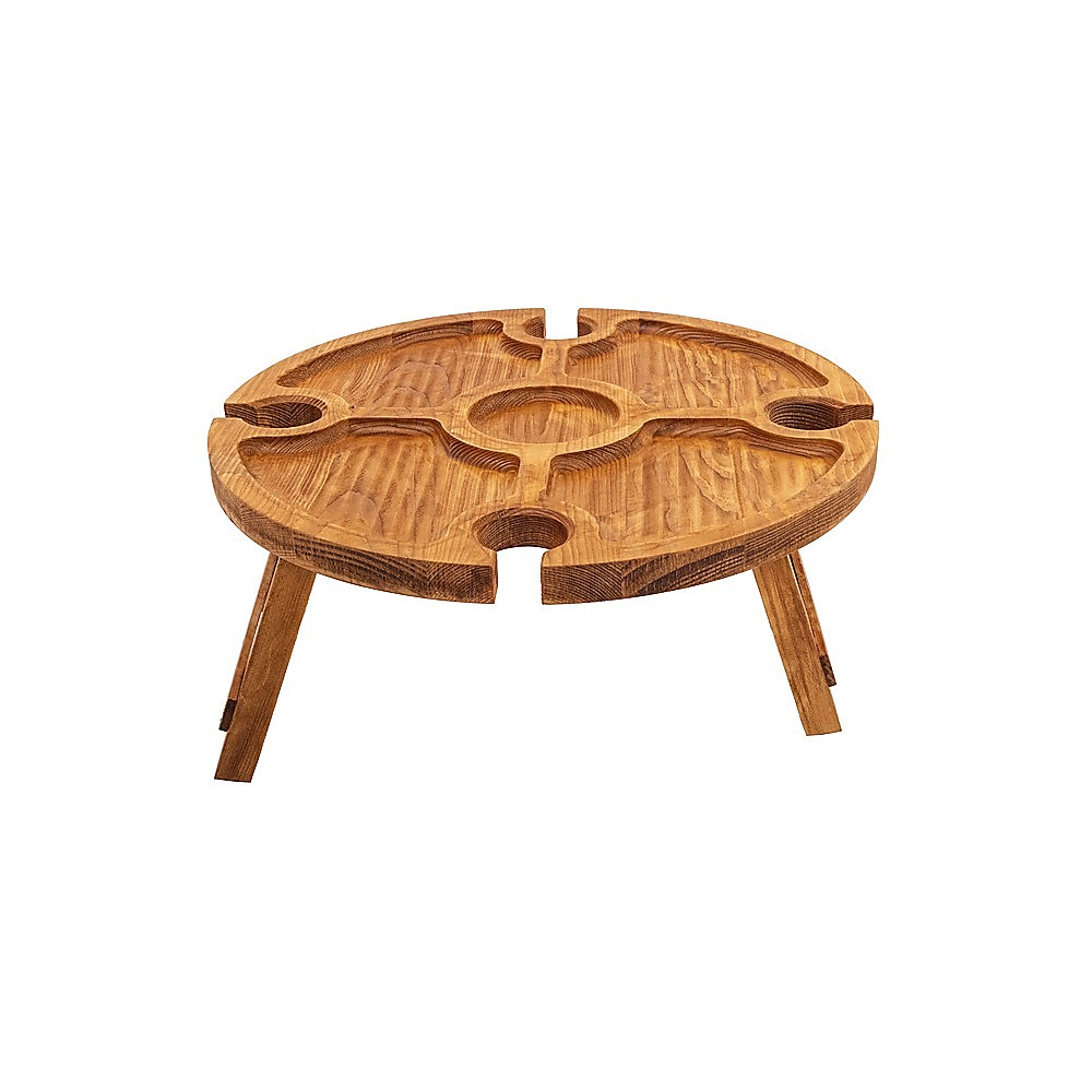V63-837821-62e3523edf3fd.1000x1000-00 Outdoor Picnic Table Wooden Portable Folding Mini Wine Rack Picnic Table - Image 1