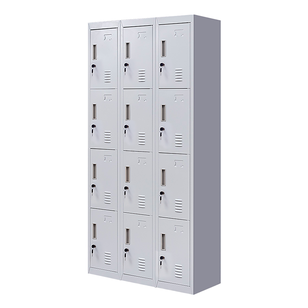 V63-839051-51390-00 12-Door Locker for Office Gym Shed School Home Storage - Standard Lock with Keys - Image 1
