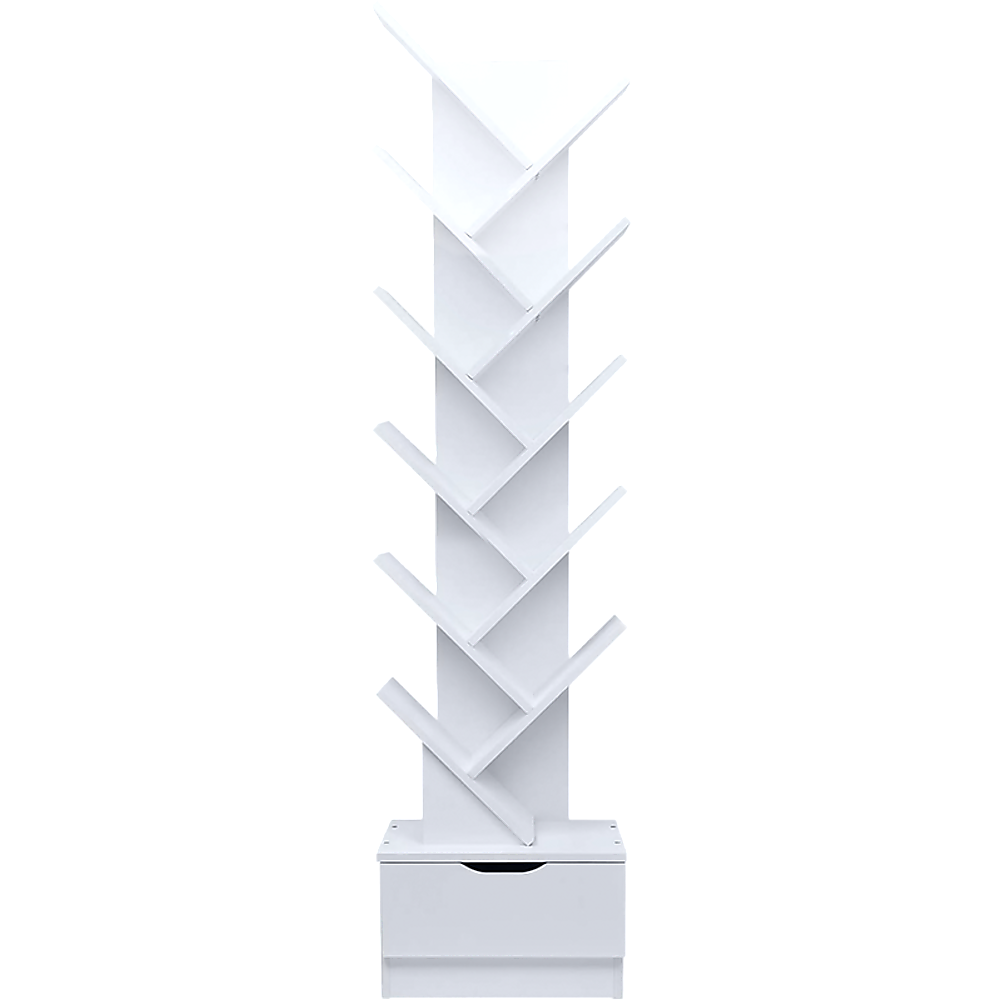 V63-839301-202504111810-00 Tree Bookshelf Bookcase Book Organizer 12-Tier Multipurpose Shelf Display Racks - Image 1