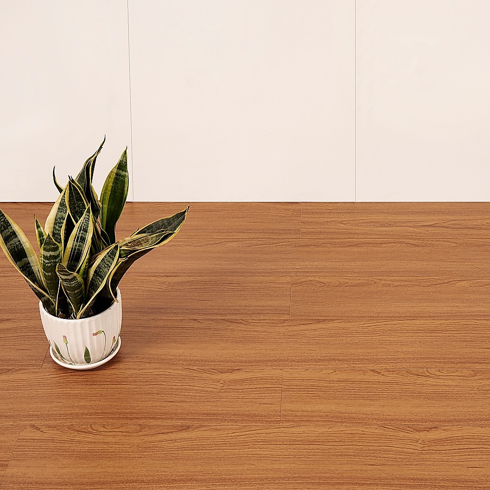 V63-840011-61466-00 Vinyl Floor Tiles Self Adhesive Flooring African Mahogany Wood Grain 16 Pack 2.3SQM - Image 1