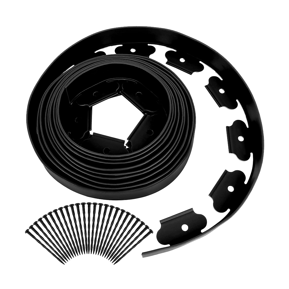 V63-840281-67298-00 Landscape No Dig Lawn Garden Edging Kit 10m Flexible Durable Border Paver - Image 1