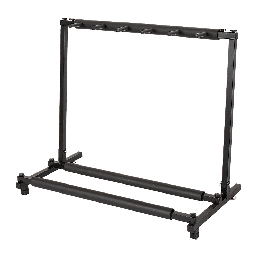 V63-840371-69286-00 Guitar Stand 5 Holder Guitar Folding Stand Rack Band Stage Bass Acoustic Guitar - Image 1