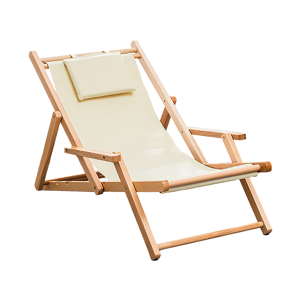 V63-840761-75045-00 Premium Foldable Outdoor Sling Chair Patio Lounge - Image 1