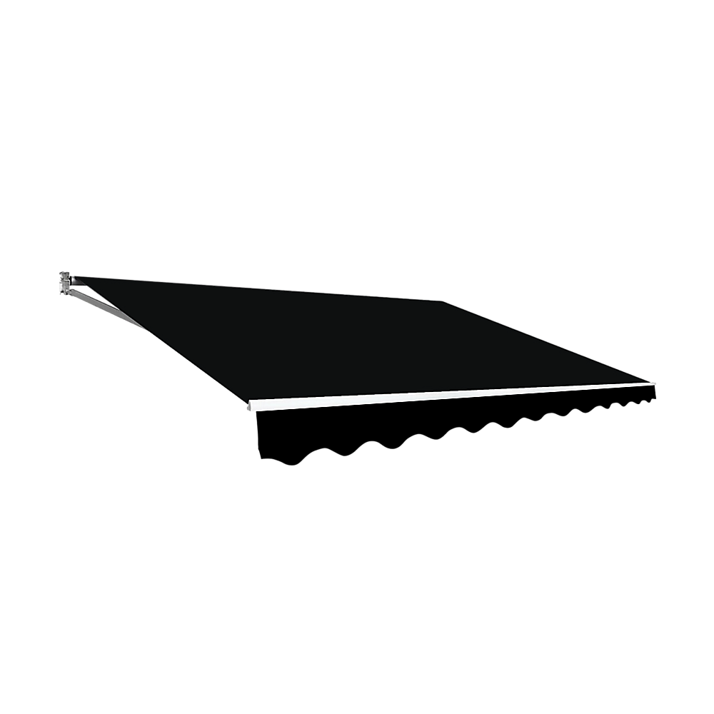 V63-842781-91864-00 Outdoor Folding Arm Awning Retractable Sunshade Canopy Black 5.0m x 2.5m - Image 1