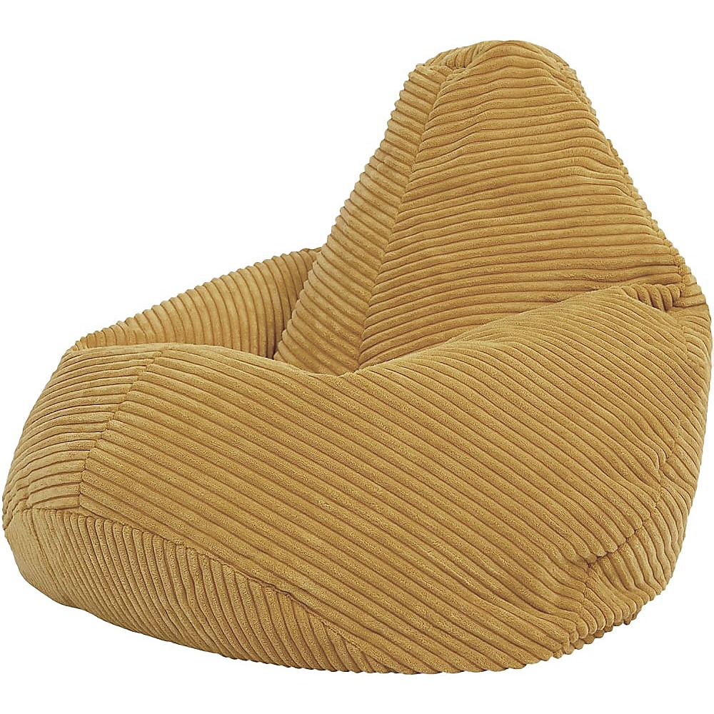 V63-842981-202505301313-00 Jumbo Cord Beanbag Chair Cover Unfilled Large Bean Bag - Mustard - Image 1