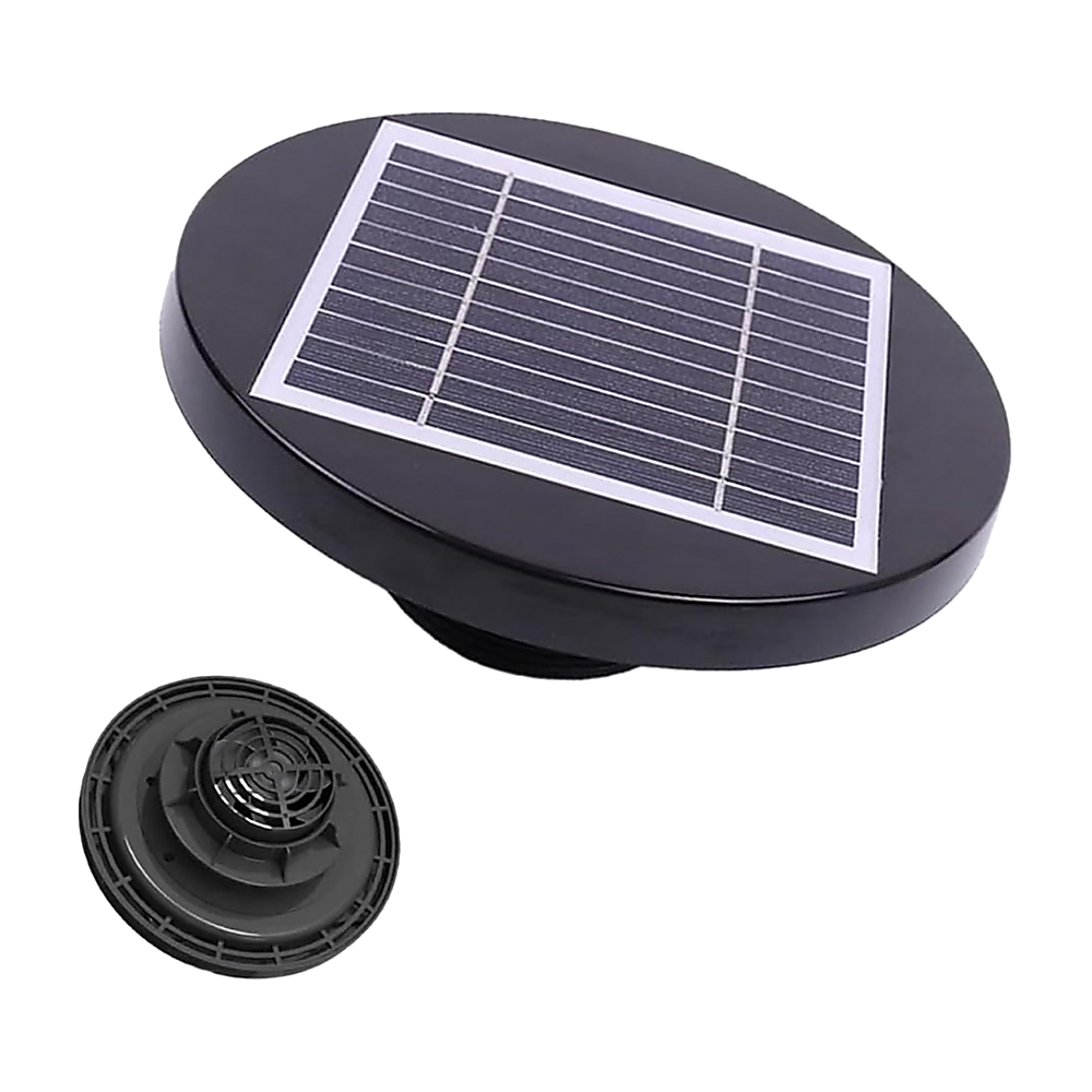 V63-843011-202503261318-00 Solar Powered Roof Fan Ventilator Loft Vent for Boat RV Greenhouse Shed Caravan - Image 1