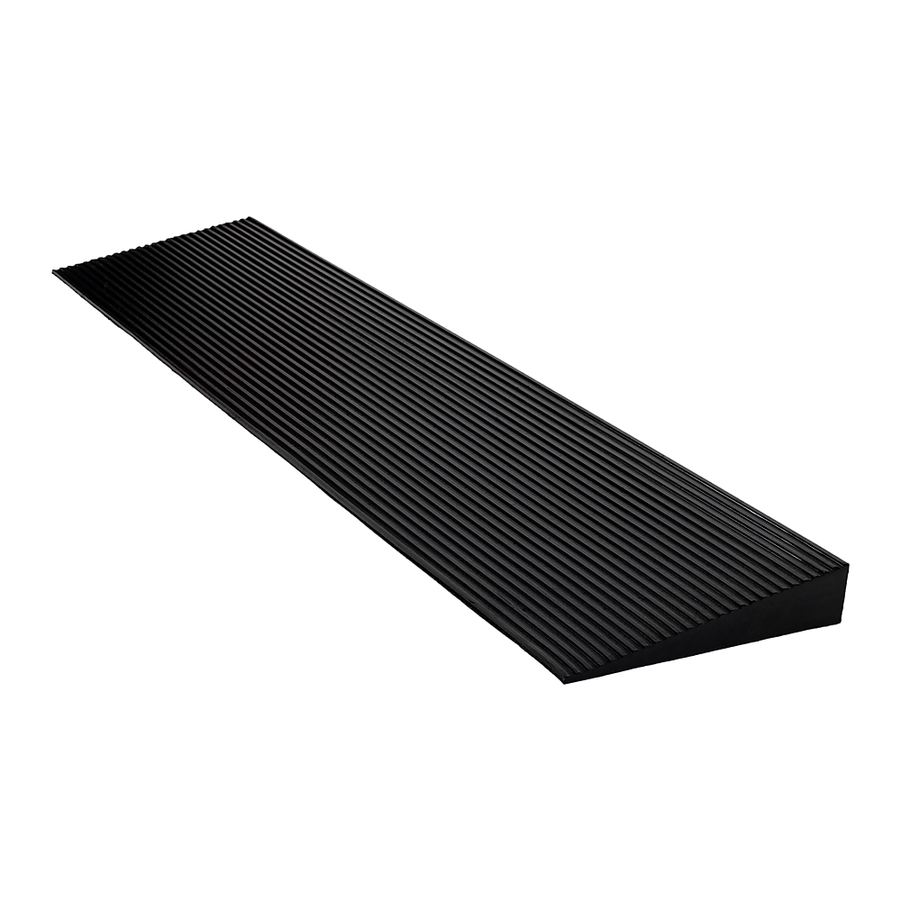 V63-849671-202505091442-00 Cuttable Threshold Ramp Rubber Wheelchair Ramp Solid 4 cm Rise 90 cm Wide - Image 1