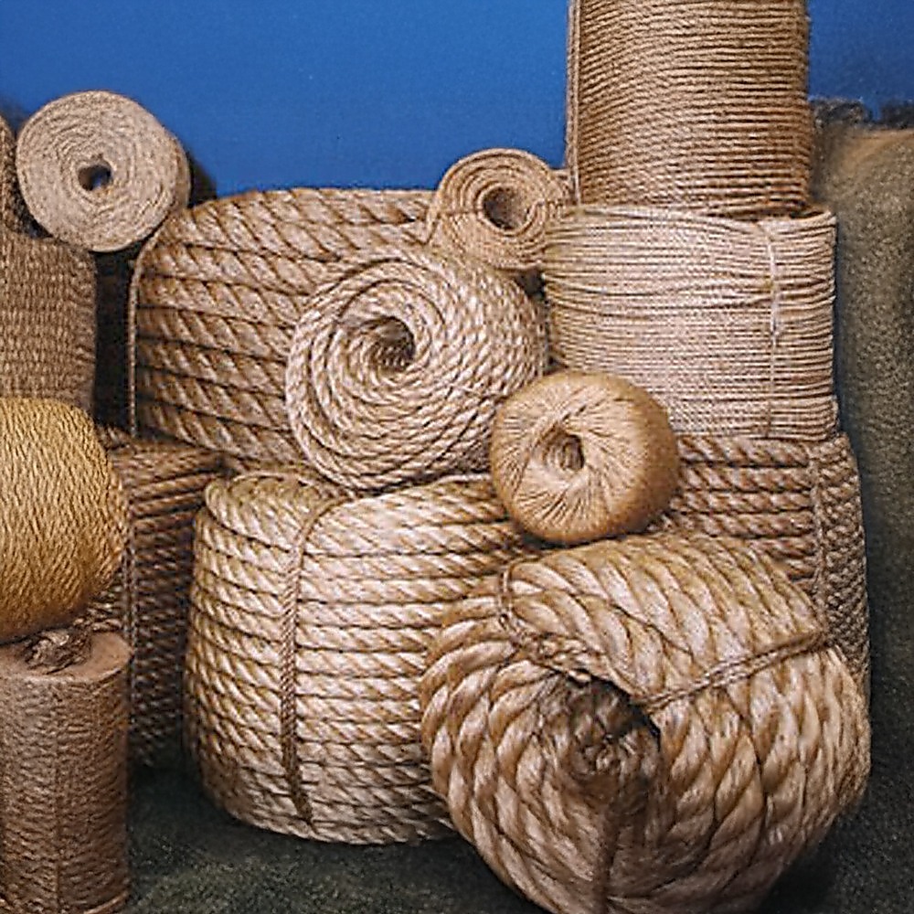V63-850361-205884-00 Sisal Rope Natural Jute Hemp Manila Twine Cord 5mm*100m - Image 1
