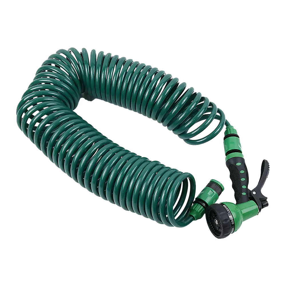 V63-912781-202505081158-00 30M Garden Hose Heavy-Duty Coiled Spiral Car Washing Cleaning Water Hose Garden - Image 1