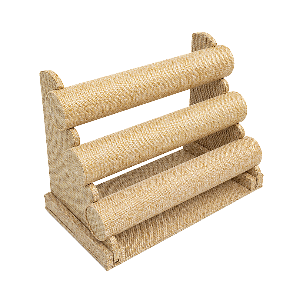 V63-920691-201674-00 3-Tier Triple Bar Jewellery Display Rack - Image 1