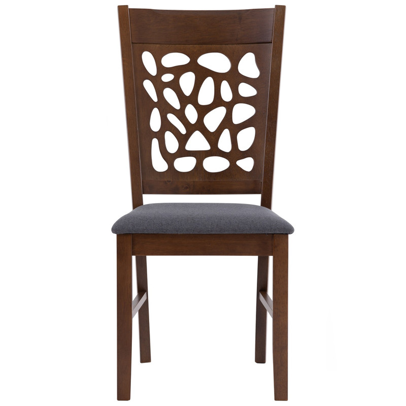 V656-241360-190468-00 Asbel Timber Dining Chair x2 - Cocoa - Image 1