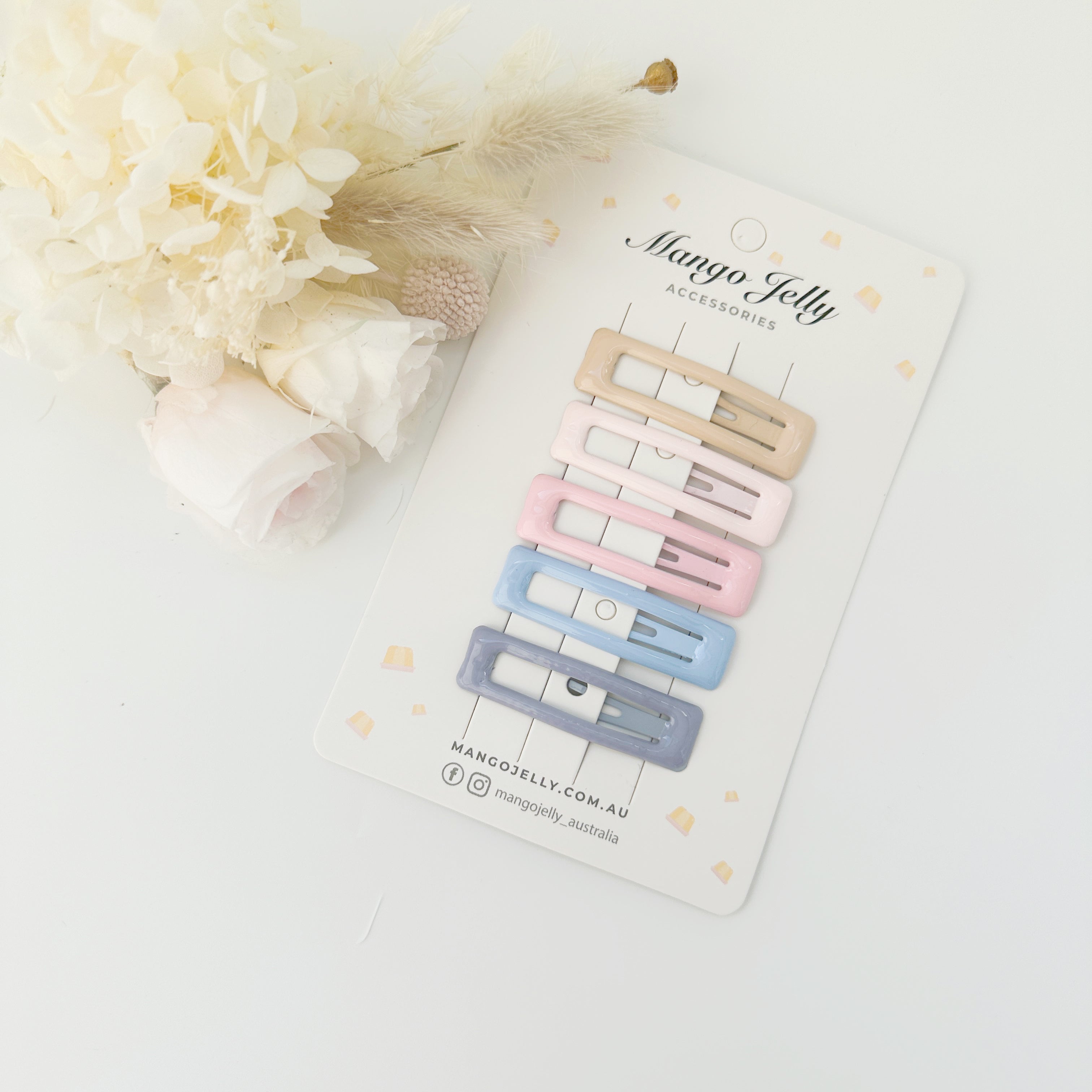 V659-HC-BUTTERCREAM-ICECREAM-BAR-1-M-160836-00 MANGO JELLY Butter Cream Hair Clips Collection - Ice cream Bar clips - One Pack - Image 1