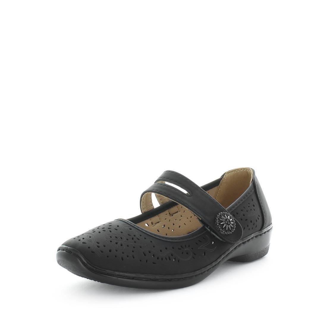 V717-AMIKERII-BLACK-6-193979-00 AEROCUSHION Women's MIKERII Flats Black Shoe 6US - Image 1