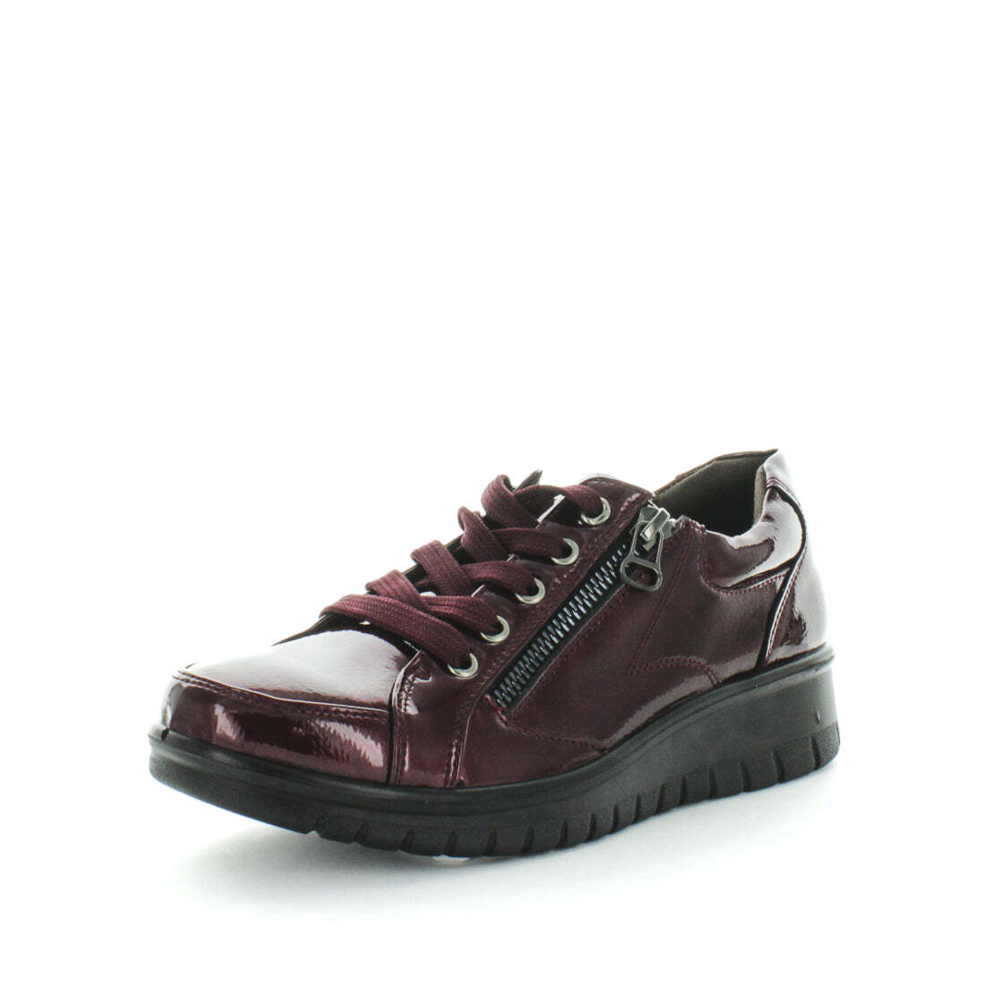 V717-AMOUSSE-WINEPATENT-7-192768-00 AEROCUSHION Women's MOUSSE Sneakers Wine Patent Shoe 7US - Image 1