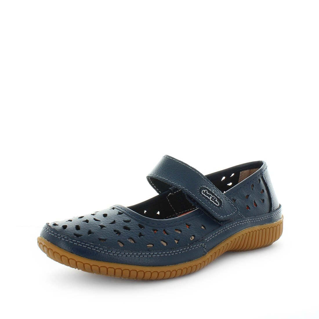 V717-JBCALE-NAVY-38-188575-00 JUST BEE Women's CALEBASIC Flats Navy 38EU - Image 1