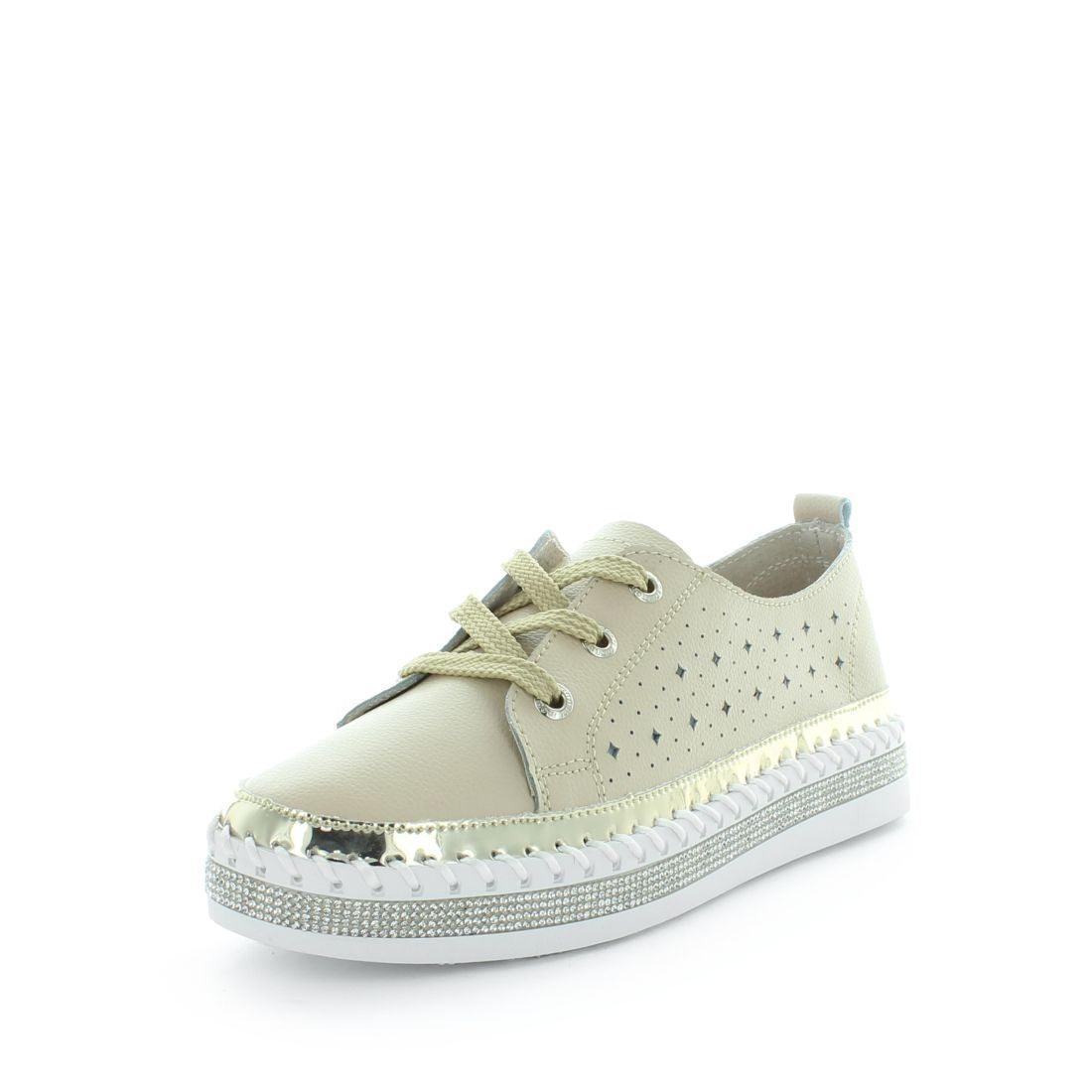 V717-JBCASINI-BEIGE-39-188745-00 JUST BEE Women's CASINI Flats Beige 39EU - Image 1