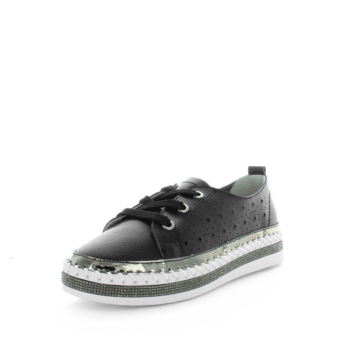 V717-JBCASINI-BLACK-41-187715-00 JUST BEE Women's CASINI Flats Black 41EU - Image 1