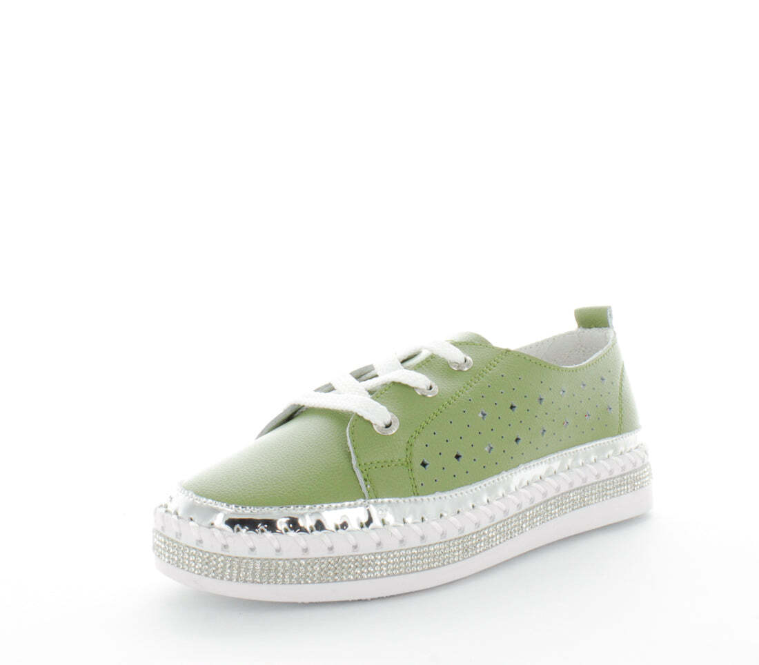 V717-JBCASINI-GREEN-38-187732-00 JUST BEE Women's CASINI Flats Green 38EU - Image 1