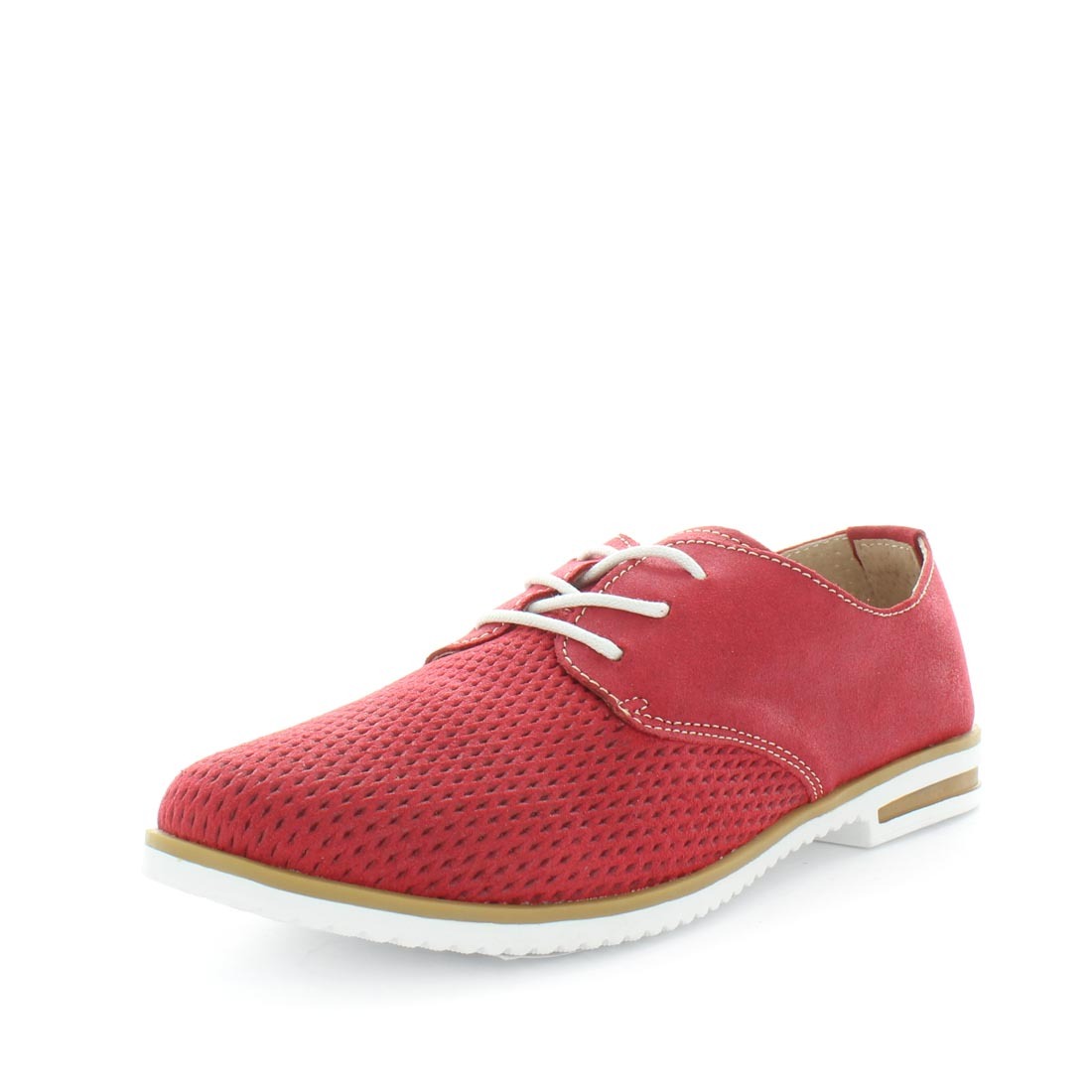 V717-JBCHARY-REDBRUSHED-37-187944-00 JUST BEE Women's CHARYA Loafers / Slip ons Red Brushed 37EU - Image 1