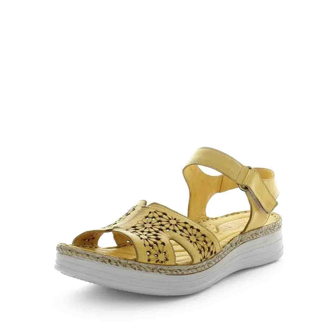 V717-STBANITA-MUSTARD-38-193267-00 SOFT TREAD ALLINO Women's BANITA Sandals Mustard Shoe 38EU - Image 1