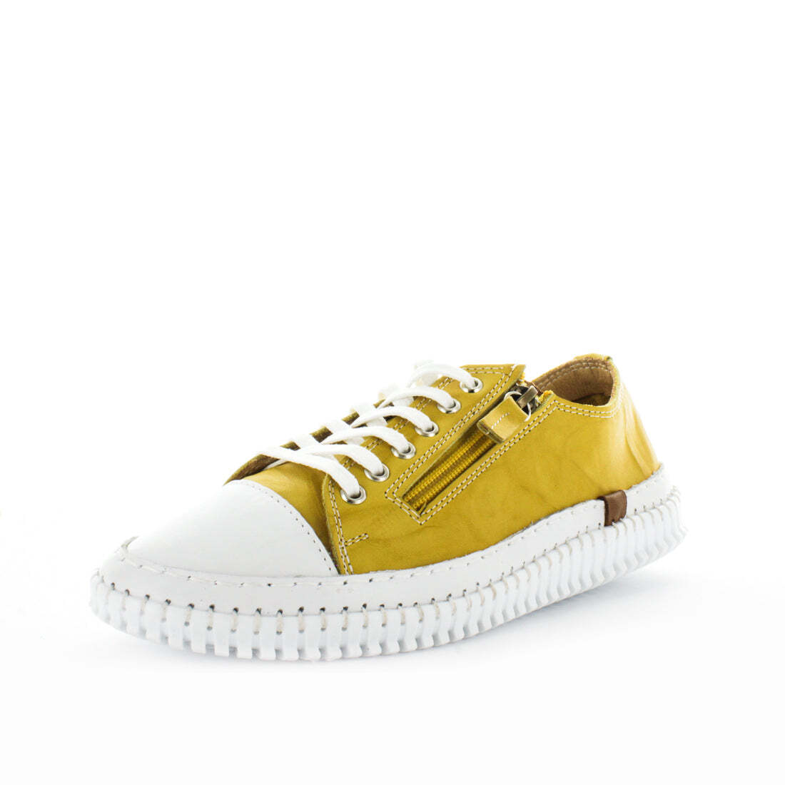 V717-STBANNAH-MUSTARD-38-193368-00 SOFT TREAD ALLINO Women's BANNAH Sneakers Mustard Shoe 38EU - Image 1