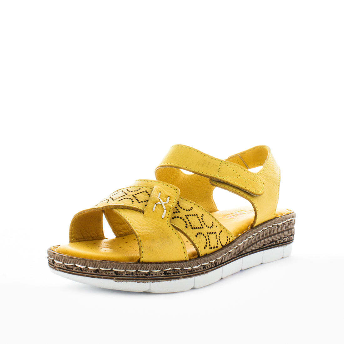 V717-STBELATRIX-MUSTARD-40-193760-00 SOFT TREAD ALLINO Women's BELATRIX Sandals Mustard Shoe 40EU - Image 1