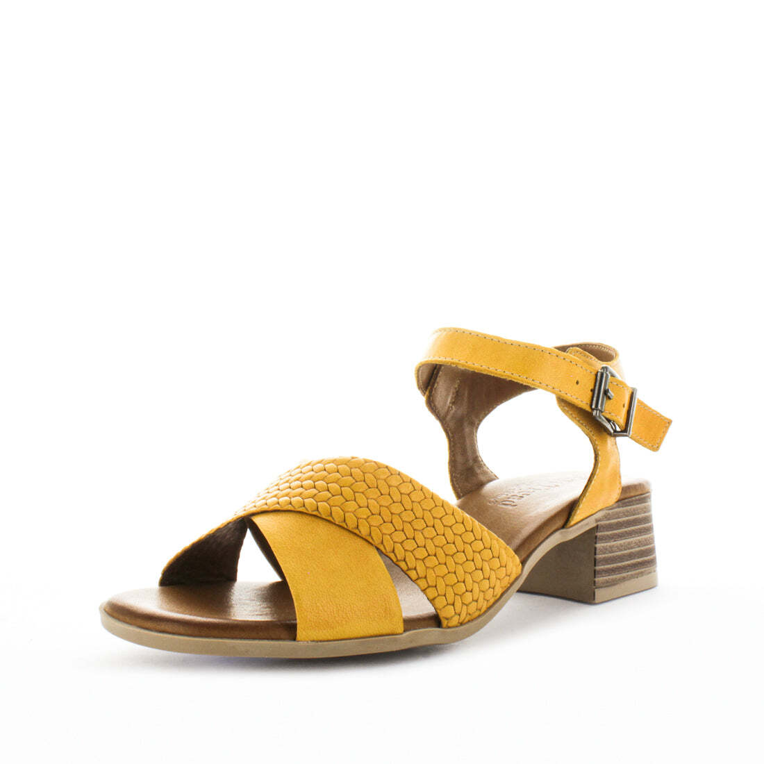 V717-STBONICA-MUSTARD-40-193120-00 SOFT TREAD ALLINO Women's BONICA Sandals Mustard Shoe 40EU - Image 1