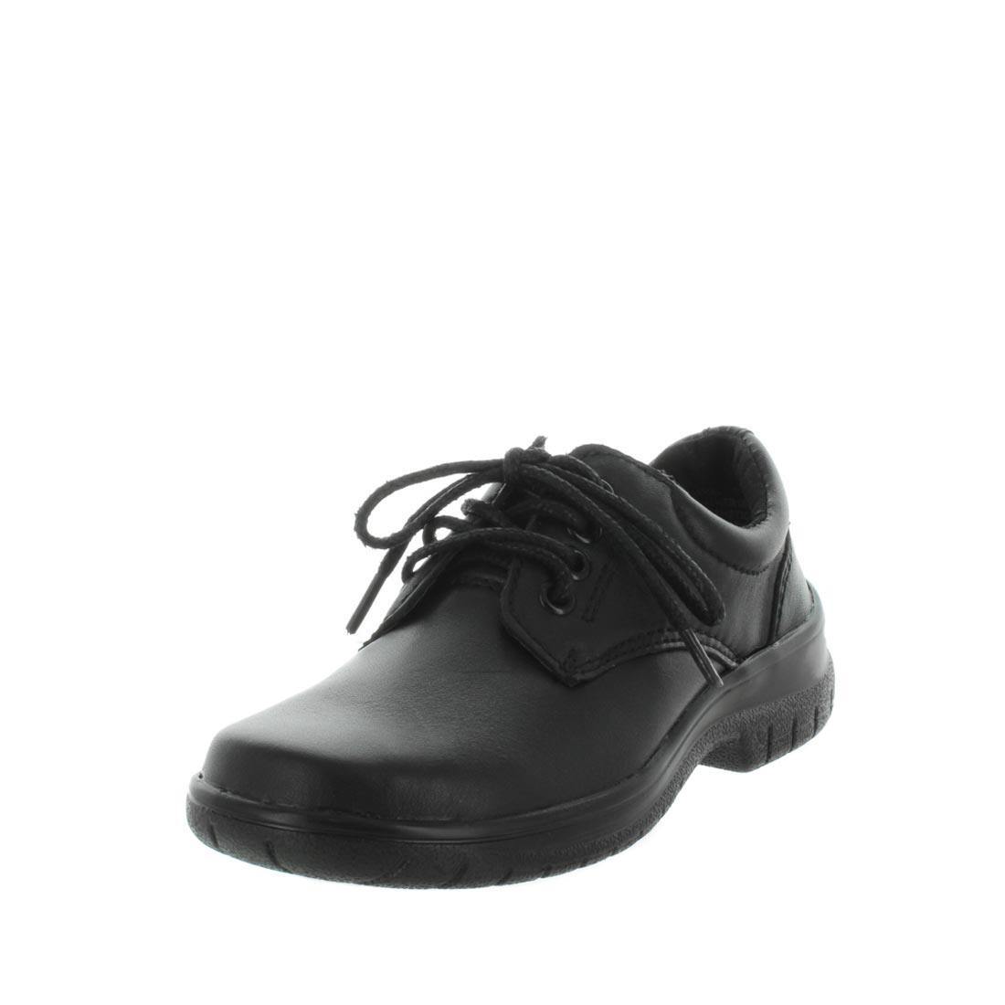 V717-WJAMEL2-BLS-12-192801-00 WILDE SCHOOL Girl's JAMEL2 School Black Smooth Shoe 12US - Image 1