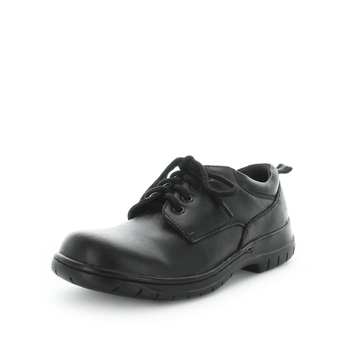 V717-WJUSTICE-BLACKSMOOTH-5-193847-00 WILDE SCHOOL Girl's JUSTICE School Black Smooth Shoe 5US - Image 1