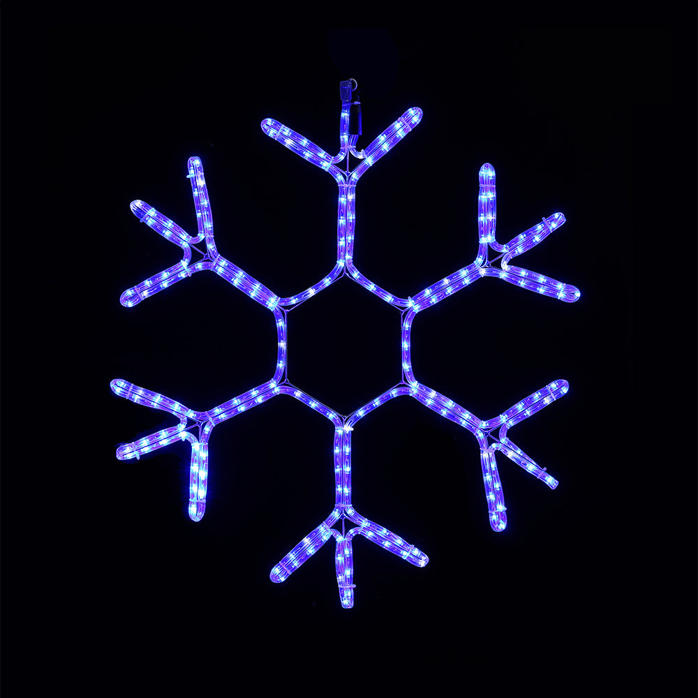 V720-XL0000066-200136-00 LED Ropelight Snowflake Twinkle Cool White - Image 1