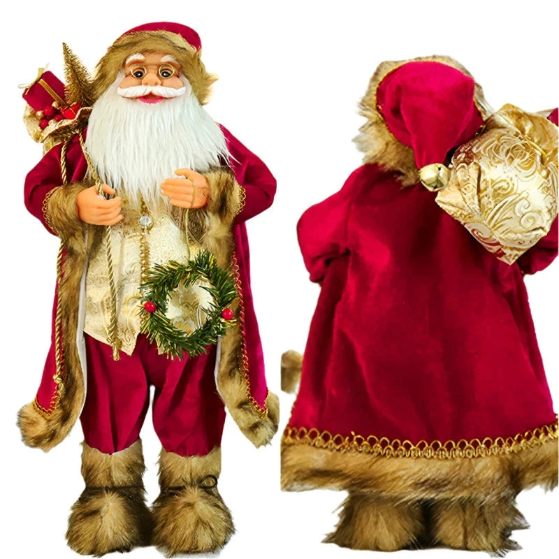 V728-1005007161462901-A-195128-00 Christmas Santa Claus Doll - 30cm - Image 1
