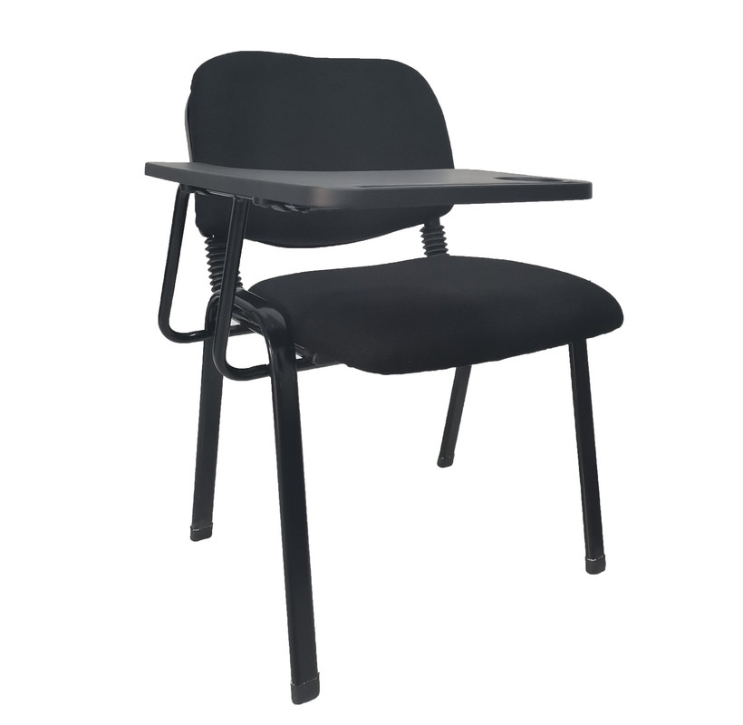 V728-NNE-STACKING-CHAIRS-BLACK-LINKABLE1-SET-187697-00 NNE Lecture Chair with Table Top for Classroom Lecture Training Conference (1 set) - Image 1