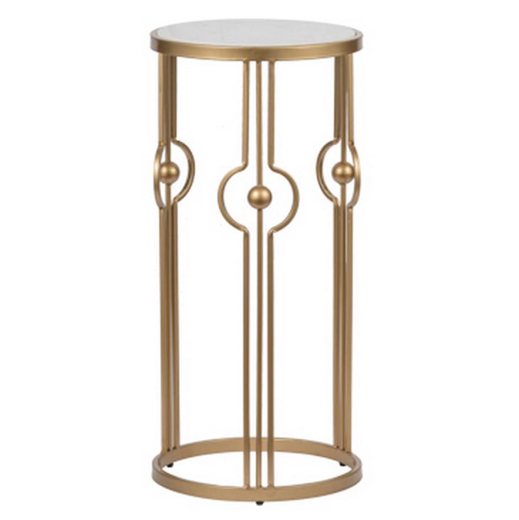 V742-AV44588-DS-200419-00 MARBLE ART DECO SIDE TABLE - Image 1