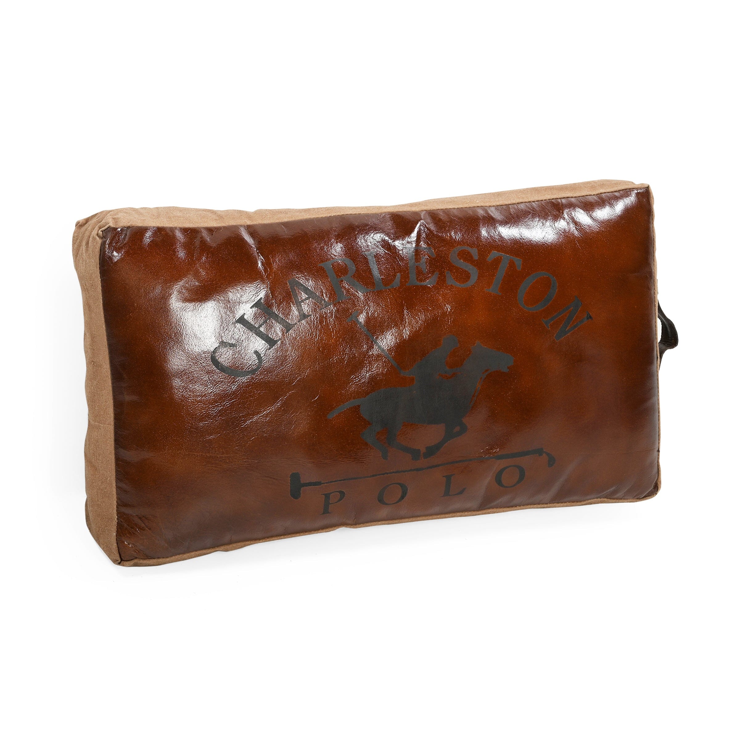 V742-M1845-200368-00 LARGE CHARLESTON POLO HAND MADE CUSHION - Image 1