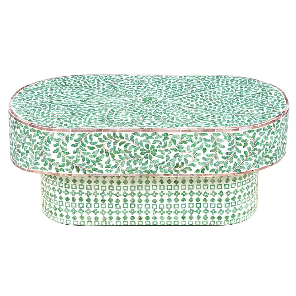 V742-VC5-200354-00 AMELIA OVAL MOTHER OF PEARL COFFEE TABLE - Image 1