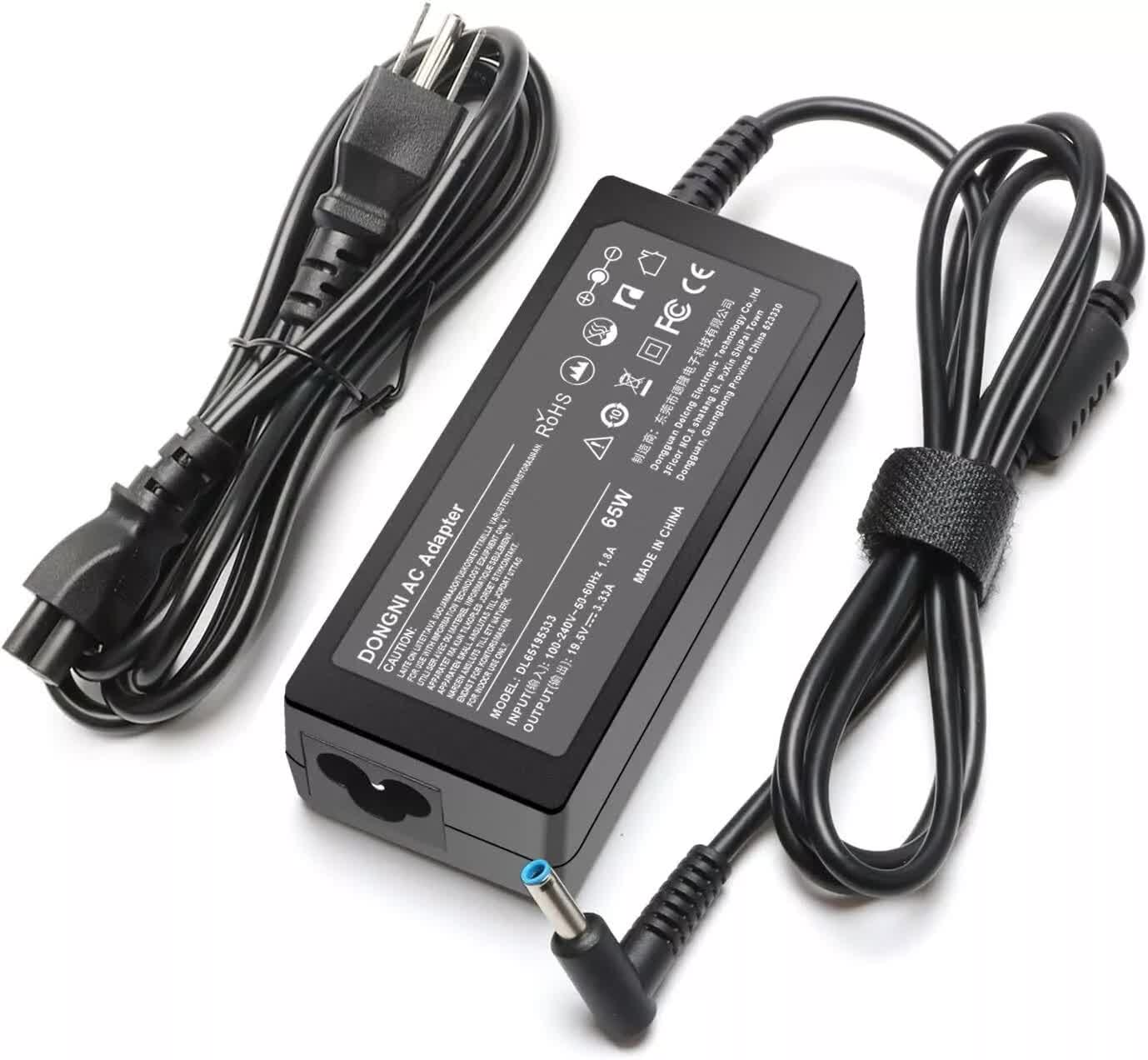 V743-DZ541-202503121025-00 (Refurbished) AC Adapter 65W STD HP Round Tip - Image 1