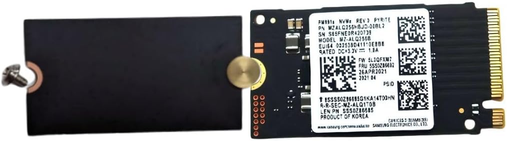 V743-EA320-202503121026-00 (Refurbished) MZ-ALQ256B PM991a 256GB M.2 2242 NVME PCIE SSD + Extender to M.2 2280 - Image 1