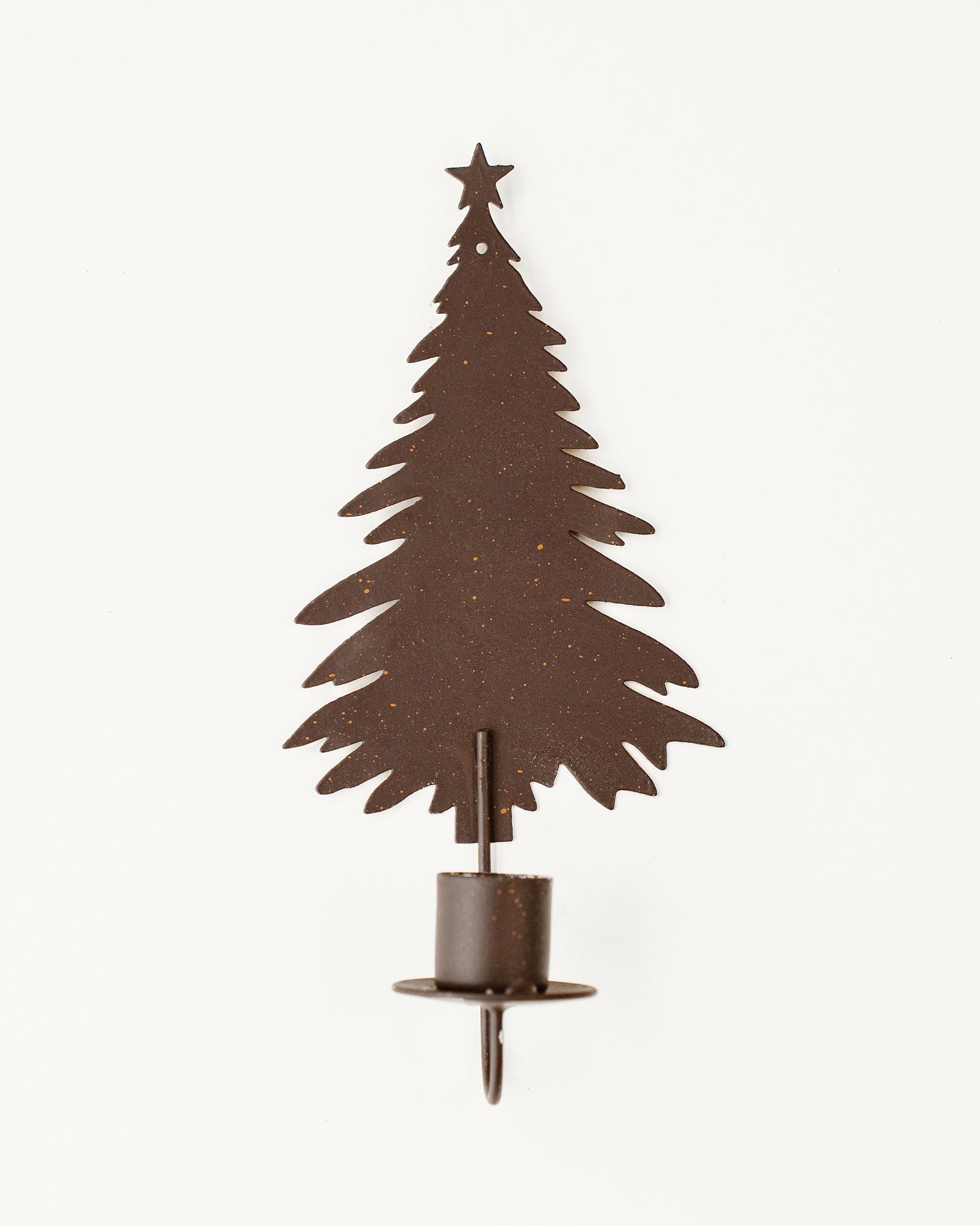 V758-CV05127-202505231106-00 casa-verde-xmas-tree-wall-sconce-9-x-19cm-rust - Image 1