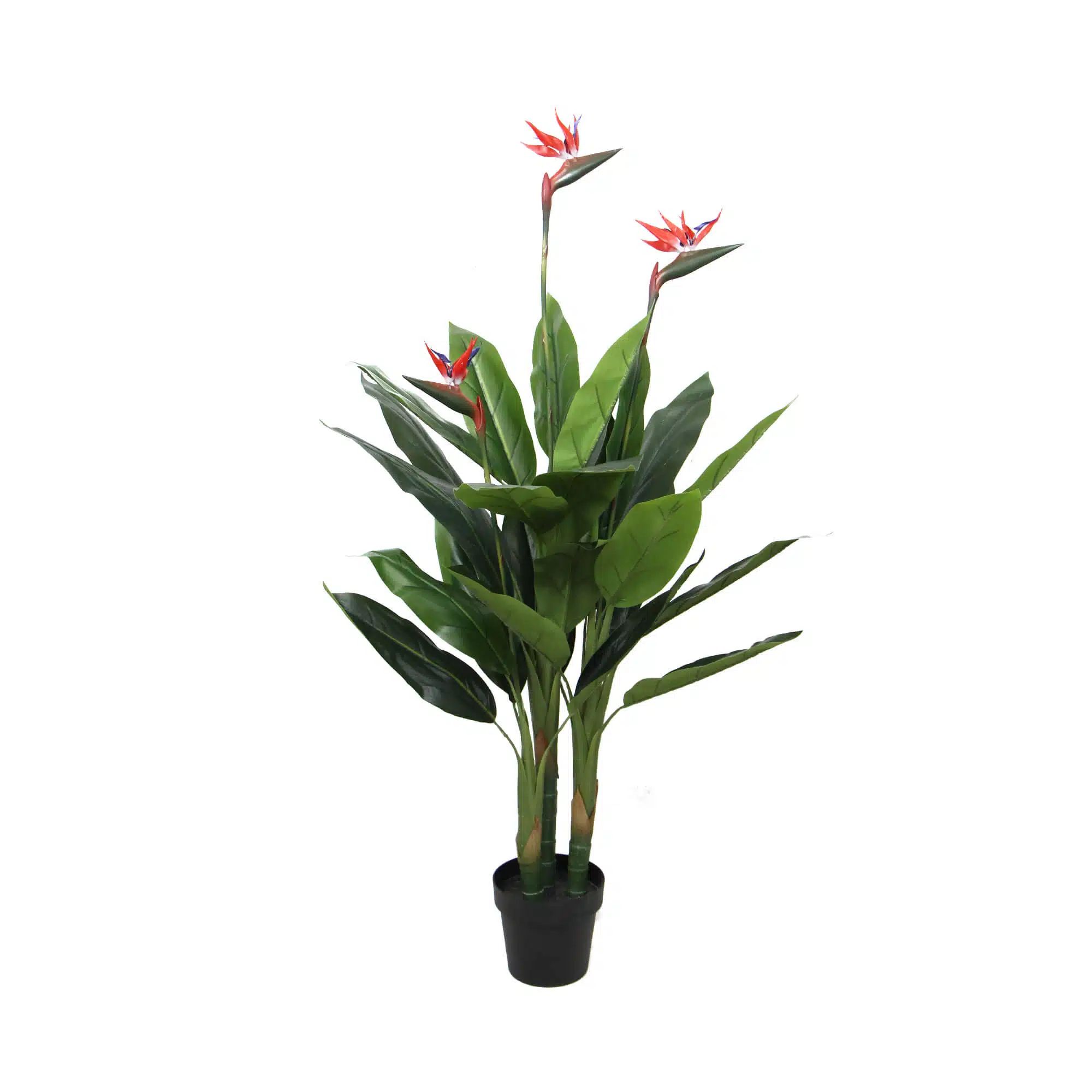 xr:d:DAEkD59r8M8:115,j:2799206538,t:23041601 Artificial Bird Of Paradise Plant 110cm (Red Flowers) - Image 1