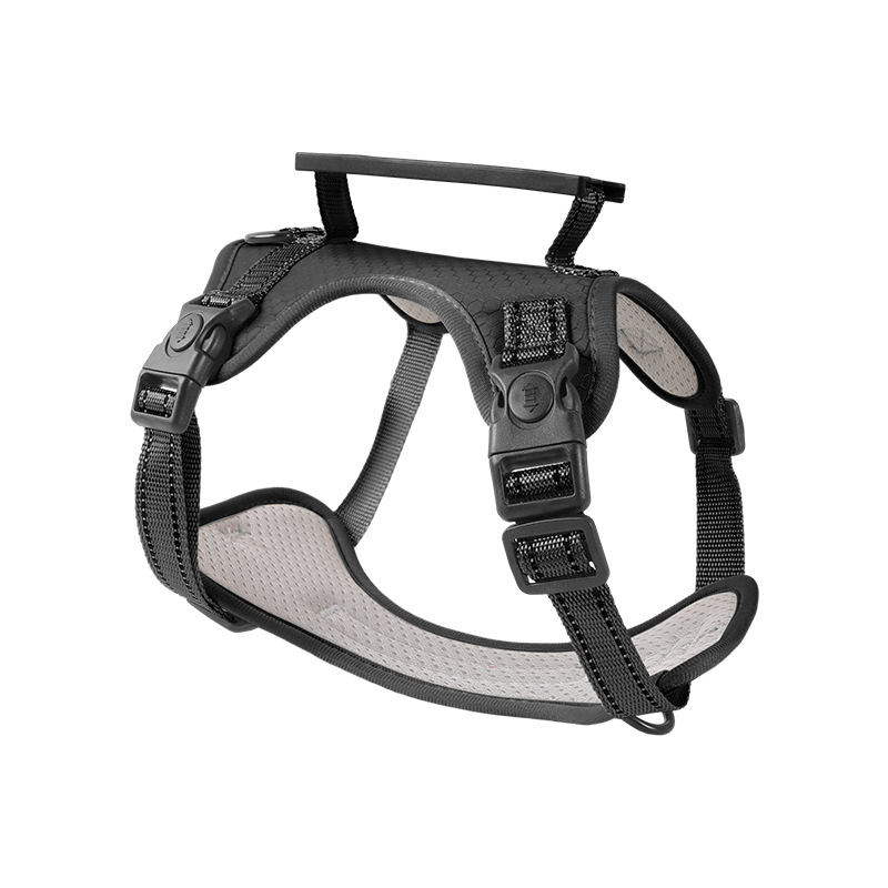 V888-ELOSUNG10079-204184-00 Reflective Dog Harness with Leash, No-Pull Vest Harness for Dogs, Adjustable Dog Vest with Handle, Walking Training Pet Harness L size - Image 1