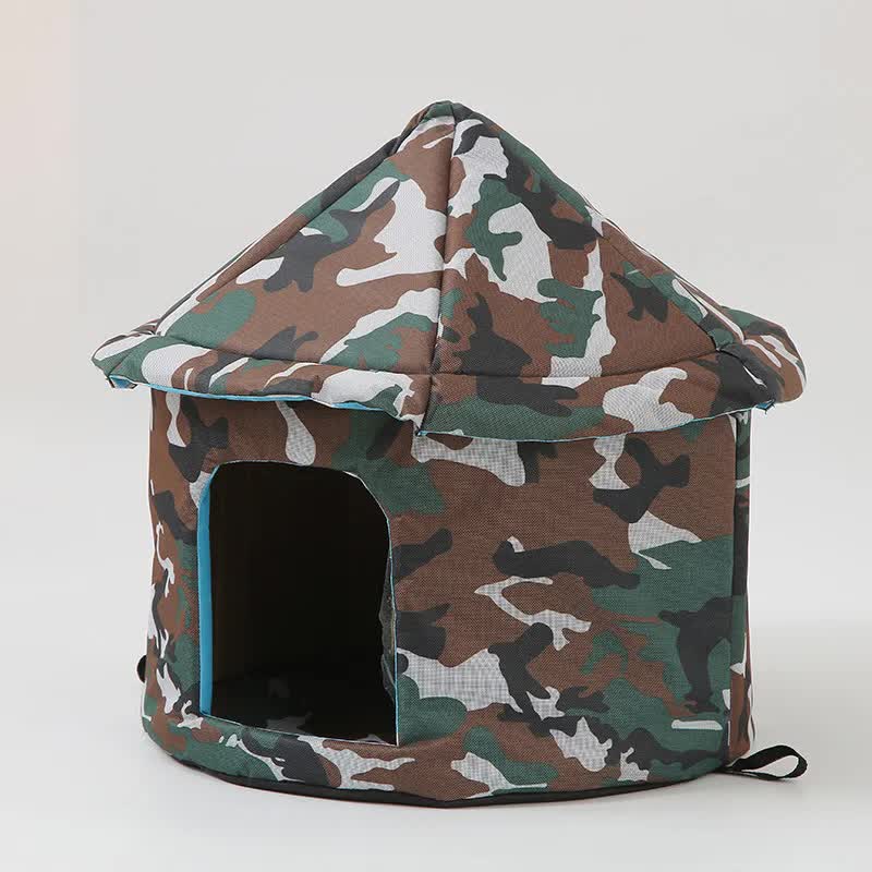 V888-ELOSUNG10210-204401-00 Outdoor Waterproof Cat House - Insulated, Weatherproof, Warm Shelter for Cats, Ideal for Winter Protection,Size: M 40*41cm - Image 1