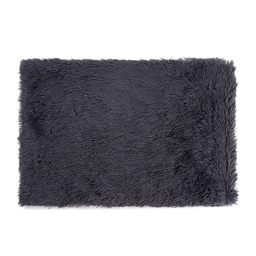 V888-ELOSUNG10400-204260-00 Fluffy Pet Blankets-Soft Faux Fur, Anti-Anxiety Cozy Throws for Cats and Dogs, M 80*55cm Dark Grey - Image 1