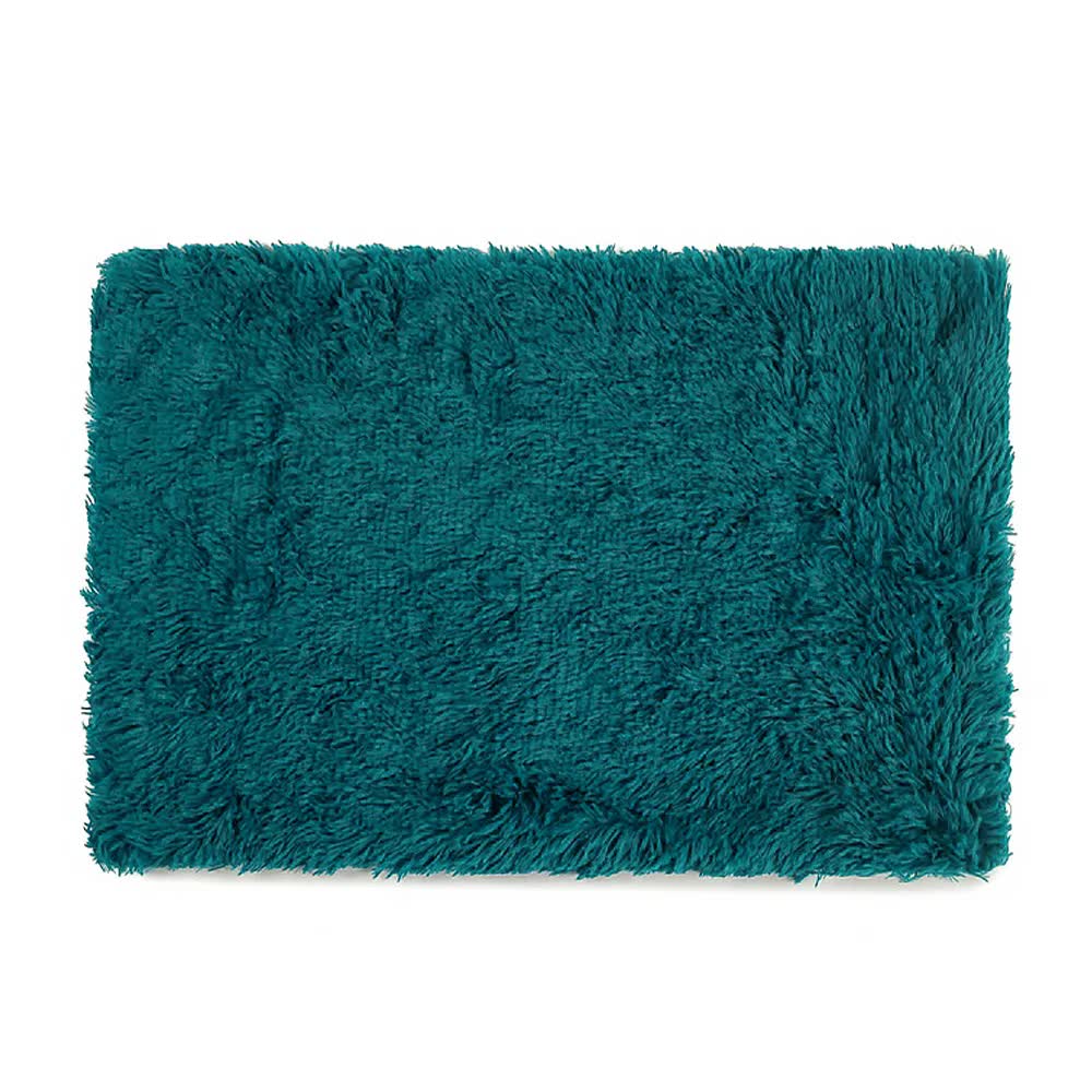 V888-ELOSUNG10416-204276-00 Fluffy Pet Blankets-Soft Faux Fur, Anti-Anxiety Cozy Throws for Cats and Dogs, M 80*55cm cyan blue - Image 1