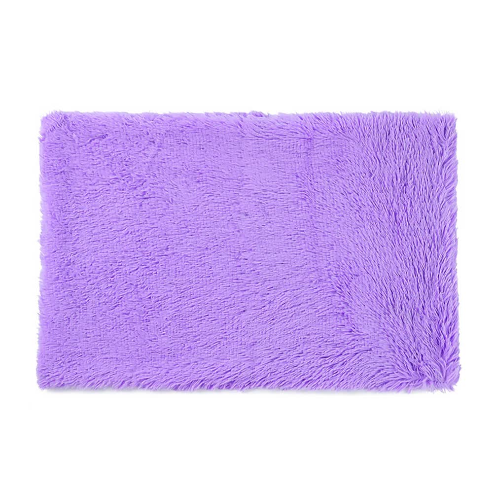 V888-ELOSUNG10418-204278-00 Fluffy Pet Blankets-Soft Faux Fur, Anti-Anxiety Cozy Throws for Cats and Dogs, M 80*55cm Purple - Image 1