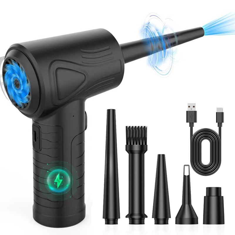 V888-ELOSUNG11418-209661-00 Electric Air Duster for Cleaning Computers, Keyboards, Car Interiors - Wireless and Portable Blower - Image 1