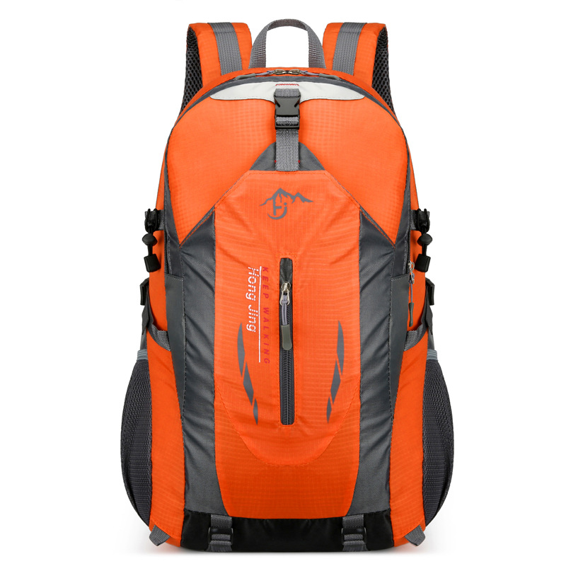 V888-ELOSUNG11508-209379-00 Orange Lightweight Hiking Backpack - Waterproof Outdoor Travel & Camping Bag with Multi-Compartment Design - Image 1