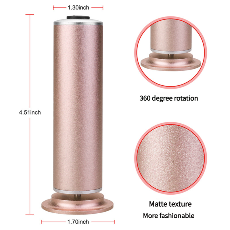 V888-ELOSUNG11611-209581-00 Gold Electric Foot Callus Remover - Portable Pedicure Tool for Smooth Feet - Image 1