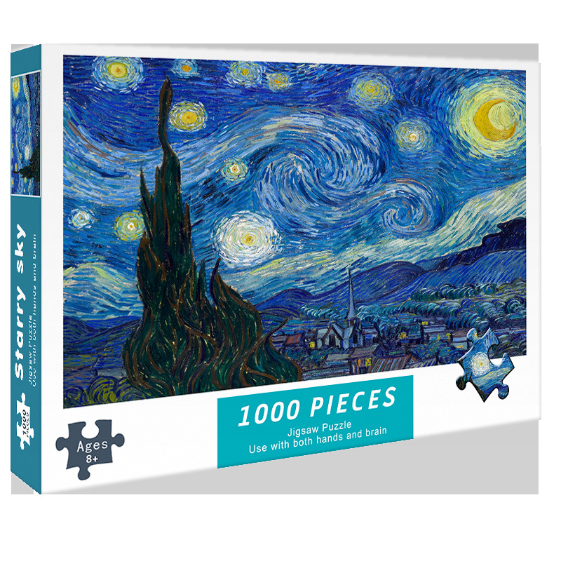 V888-ELOSUNG11826-210066-00 (2 PCS) 1000-Piece Starry Sky Puzzle - High Difficulty Stress-Relief Educational Toy - Image 1