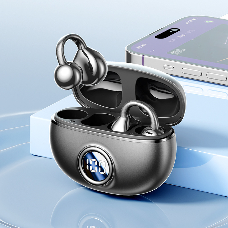 V888-ELOSUNG11848-210100-00 Black M97 Spherical OWS Plated Over-Ear Bluetooth Earphones - Stylish Design, Superior Sound Quality, Comfortable Fit - Image 1